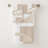 Soft Geometric Blocks – Simple and Sleek Bad Handdoek (Insitu)