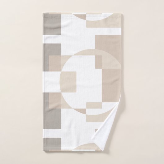 Soft Geometric Blocks – Simple and Sleek Bad Handdoek (Handdoek)