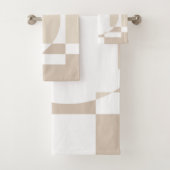 Soft Geometric Blocks – Simple and Sleek Bad Handdoek (Insitu)