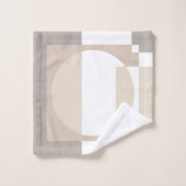Soft Geometric Blocks – Simple and Sleek Bad Handdoek (Wasdoekje)