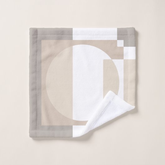 Soft Geometric Blocks – Simple and Sleek Bad Handdoek (Wasdoekje)