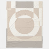 Soft Geometric Blocks – Simple and Sleek  Fleece Deken (Voorkant)