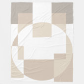 Soft Geometric Blocks – Simple and Sleek Fleece Deken (Voorkant)