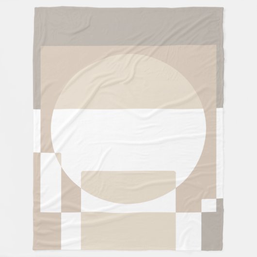 Soft Geometric Blocks – Simple and Sleek Fleece Deken (Voorkant)