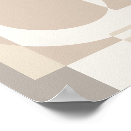 Soft Geometric Blocks – Simple and Sleek Poster (Hoek)