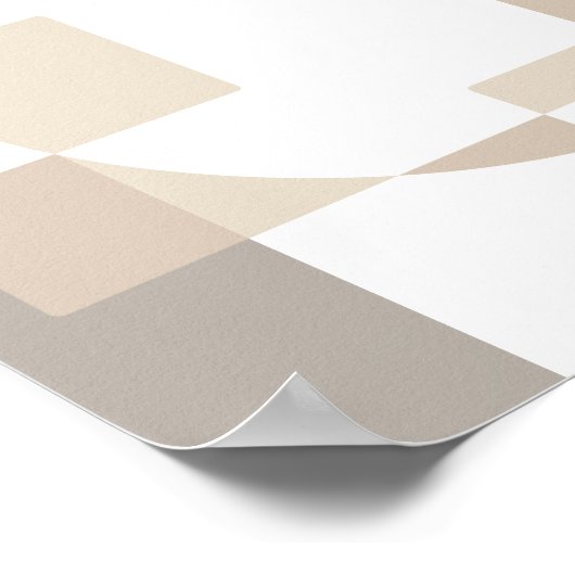 Soft Geometric Blocks – Simple and Sleek Poster (Hoek)