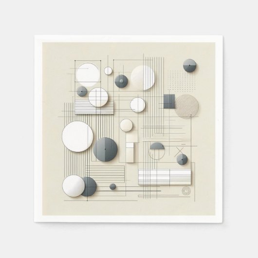 Soft Geometric Linework Servet (Voorkant)