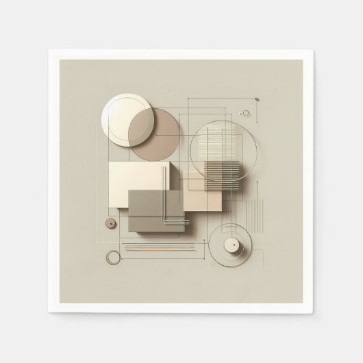 Soft Geometric Linework  Servet (Voorkant)