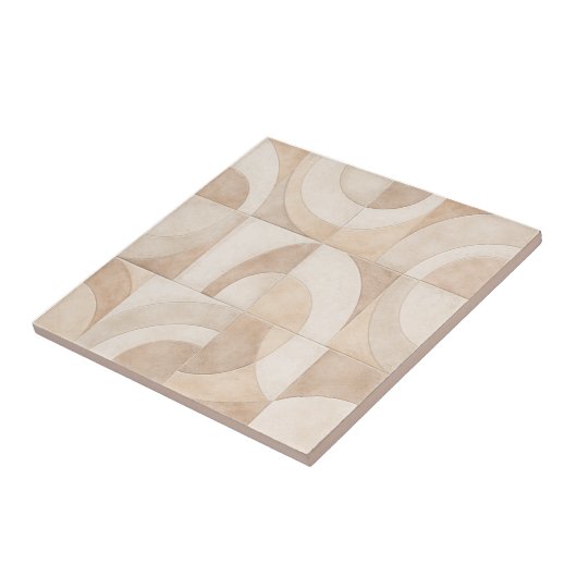 Soft Geometric Seamless Ceramic Tile Tegeltje (Zijkant)