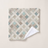 Soft Geometric Towel Minimalist Bathroom Style Bad Handdoek (Wasdoekje)