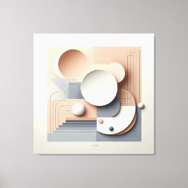 Soft Geometry Dimensions Canvas Afdruk