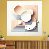 Soft Geometry Dimensions Canvas Afdruk (Insitu (Woonkamer))