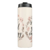 Soft Girl Energy Cute Girly Floral Thermosbeker (Voorkant)