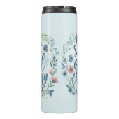 Soft Girl Energy Floral Baby Blue  Thermosbeker (Achterkant)