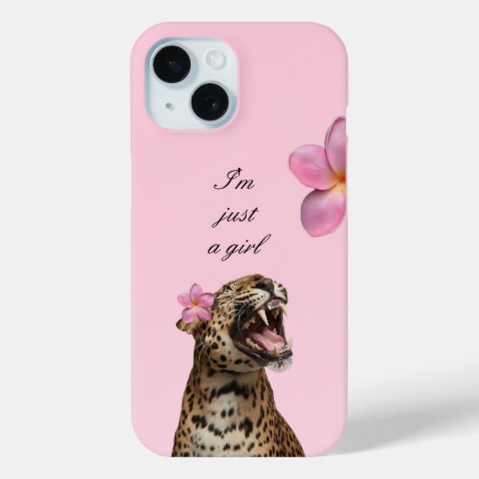 Soft Girl Pink Leopard Phone Case |Trendy & Girly  (Achterkant)