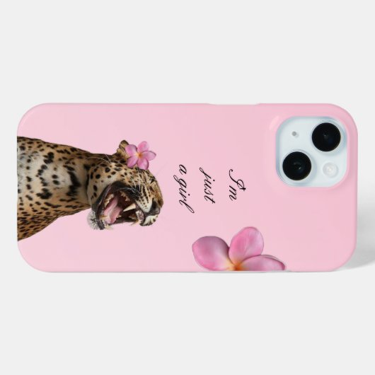 Soft Girl Pink Leopard Phone Case |Trendy & Girly  (Achterkant (horizontaal))