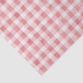 Soft Girly Pink White Plaid Stripes Birthday Tissuepapier (Detail)