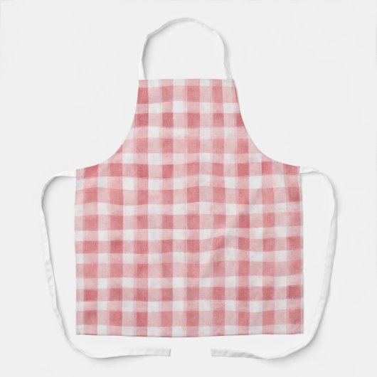 Soft Girly Pink White Plaid Stripes Bridal Showe   Schort (Voorkant)