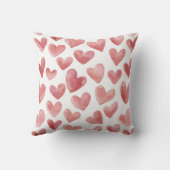 Soft Girly Pink White Plaid Stripes Kussen (Achterkant)