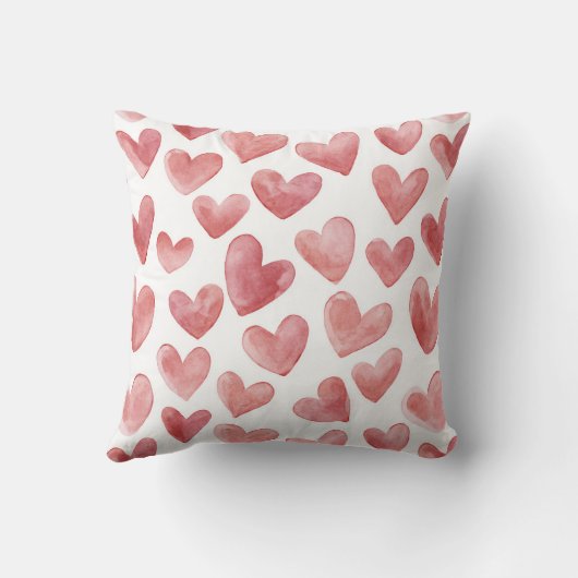 Soft Girly Pink White Plaid Stripes Kussen (Achterkant)