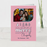 Soft Glam Hand Drawn Merry Christmas Photo Folie Feestdagenkaart<br><div class="desc">Send festive cheer with this real foil Christmas Photo Card featuring a whimsical hand drawn “Merry Christmas” design. The elegant metallic foil shines against a bold background, paired with your favorite holiday photos for a modern yet cozy look. A stylish way to share your warmest Christmas wishes with family and...</div>
