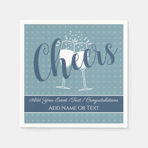 Soft Glamour - Misty Blue Leiste Wensen Stippen Ef Servet