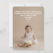 Soft Glow Birthday Card – Baby Girl Download Kaart (Achterkant)