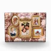 Soft Gold Baroque Floral Memory Frames Gallery Fotoblokken (Voorkant)