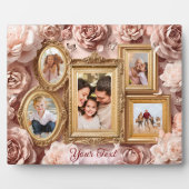 Soft Gold Baroque Floral Memory Frames Gallery Fotoplaat (Voorkant)