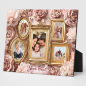 Soft Gold Baroque Floral Memory Frames Gallery Fotoplaat (Zijkant)