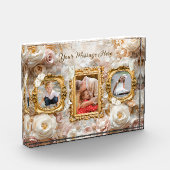 Soft Gold Baroque Floral Photo Frames Collage Fotoblokken (Links)