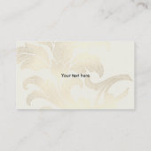 Soft Gold Heart Balloon en Florals Visitekaartje (Achterkant)