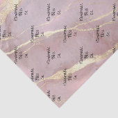 Soft Gold Peach Marble Tissuepapier (Detail)