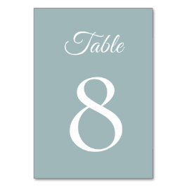 Soft Golden Dusty Blue Romance Wedding Kaart