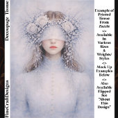 Soft Gothic Romance Winter Portrait FH9R Decoupage Tissuepapier