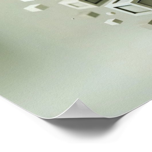 Soft Gradient Waves – Minimalistische Abstracte mu Poster (Hoek)