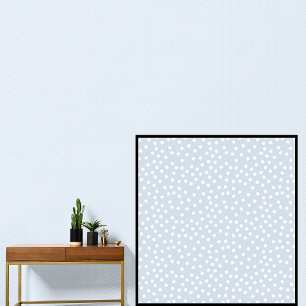 Soft Gray Blue with Light White Spots Circles Behang