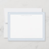 Soft Gray Frame Note Card Kaart (Voorkant)