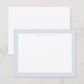 Soft Gray Frame Note Card Kaart (Voorkant / Achterkant)