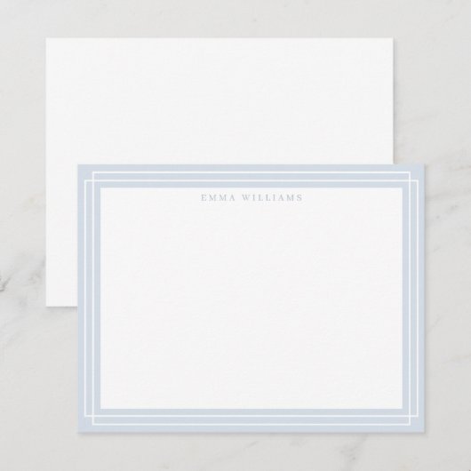 Soft Gray Frame Note Card Kaart (Voorkant / Achterkant)