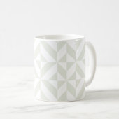 Soft Gray Geometric Art Deco Koffiemok (Voorkant rechts)