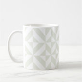 Soft Gray Geometric Art Deco Koffiemok (Links)