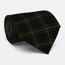 Soft Green Black Tartan Pset