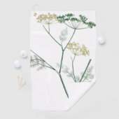 Soft Green Botanical IV Golfhanddoek (Insitu)