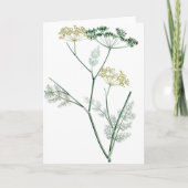 Soft Green Botanical IV Kaart (Voorkant)