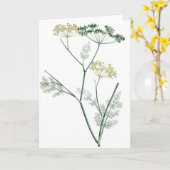 Soft Green Botanical IV Kaart (Gele Bloem)