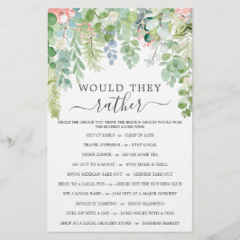 Soft Green Double Sided Vrijgezellenfeest Games