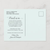 Soft Green Eucalyptus Watercolor Rustic Wedding Aankondigingskaart (Achterkant)