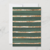 Soft Green Gold Botanical Eucalyptus Baby shower Bedankkaart (Achterkant)