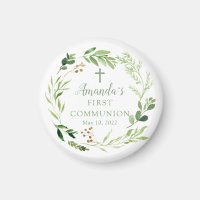 Soft Green Leaf First Community Magnet